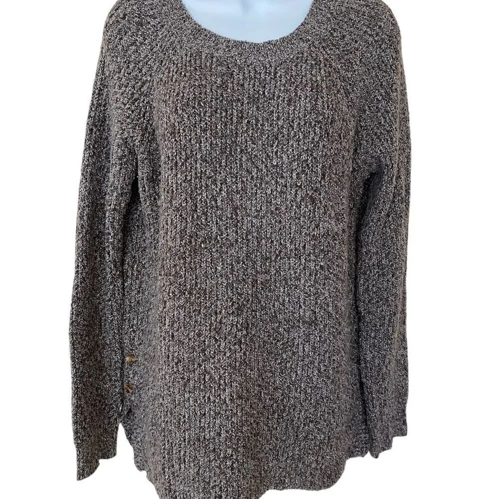 Pink Clover Ribbed Long Sleeve Sweater